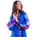 Embroidered Boho Dress "Blue Waterfall"